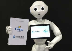 Costa führt emotionalen Roboter "Pepper" in der Gästebetreuung ein