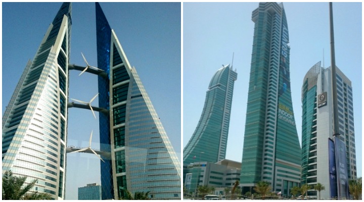 Bahrain World Trade Center und Financial Harbour Towers
