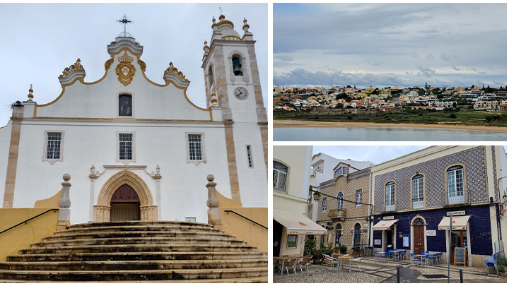 Portimão mit schöner Altstadt, Kathedrale und bunten Häusern